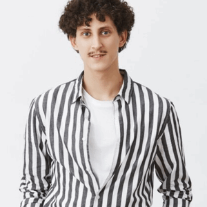 Black & White Pinstriped Shirt